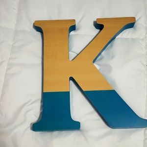 Letter K wall decor